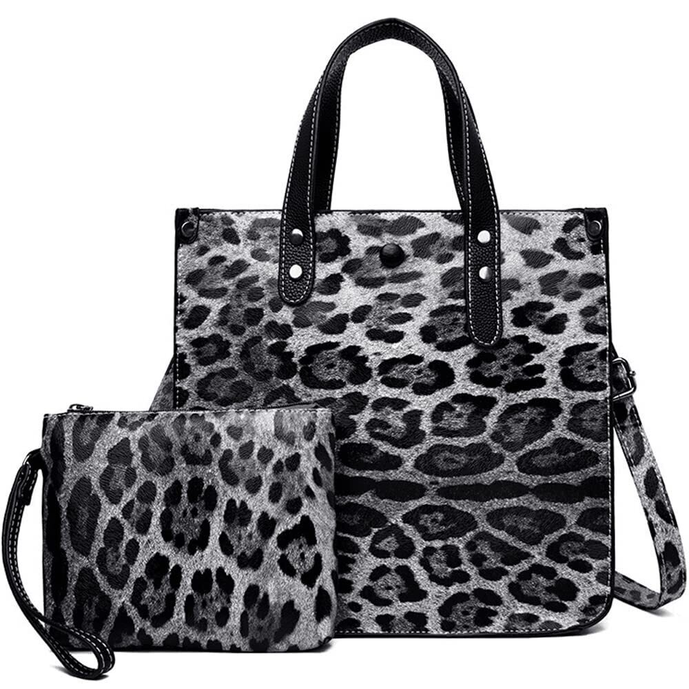 8142 Handbags and Purse Animal-print Leather Shoulder Bag Satchel Handbag